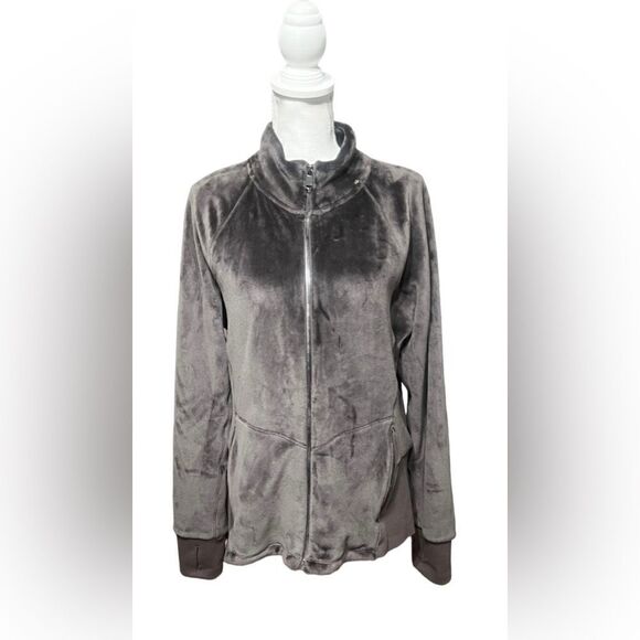 Athleta Cloud Fleece Athletic Zip Jacket With Thumbholes Size XL - Picture 1 of 6